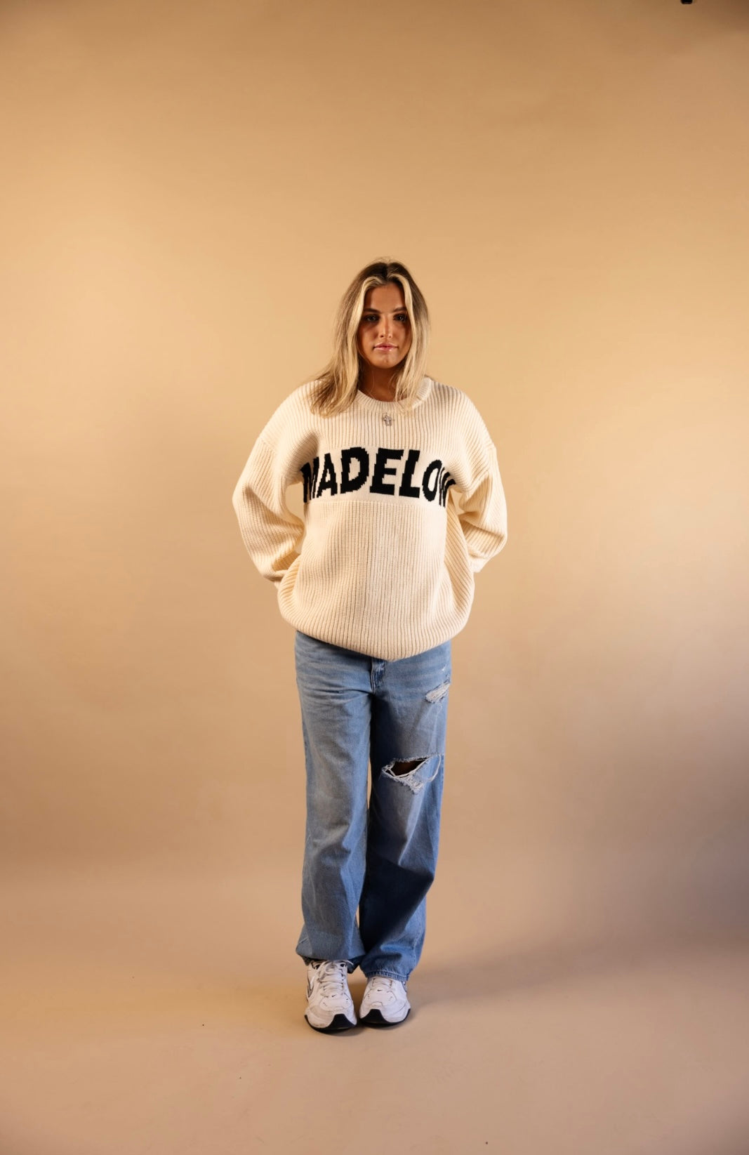 MADELOW SPELL OUT SWEATER