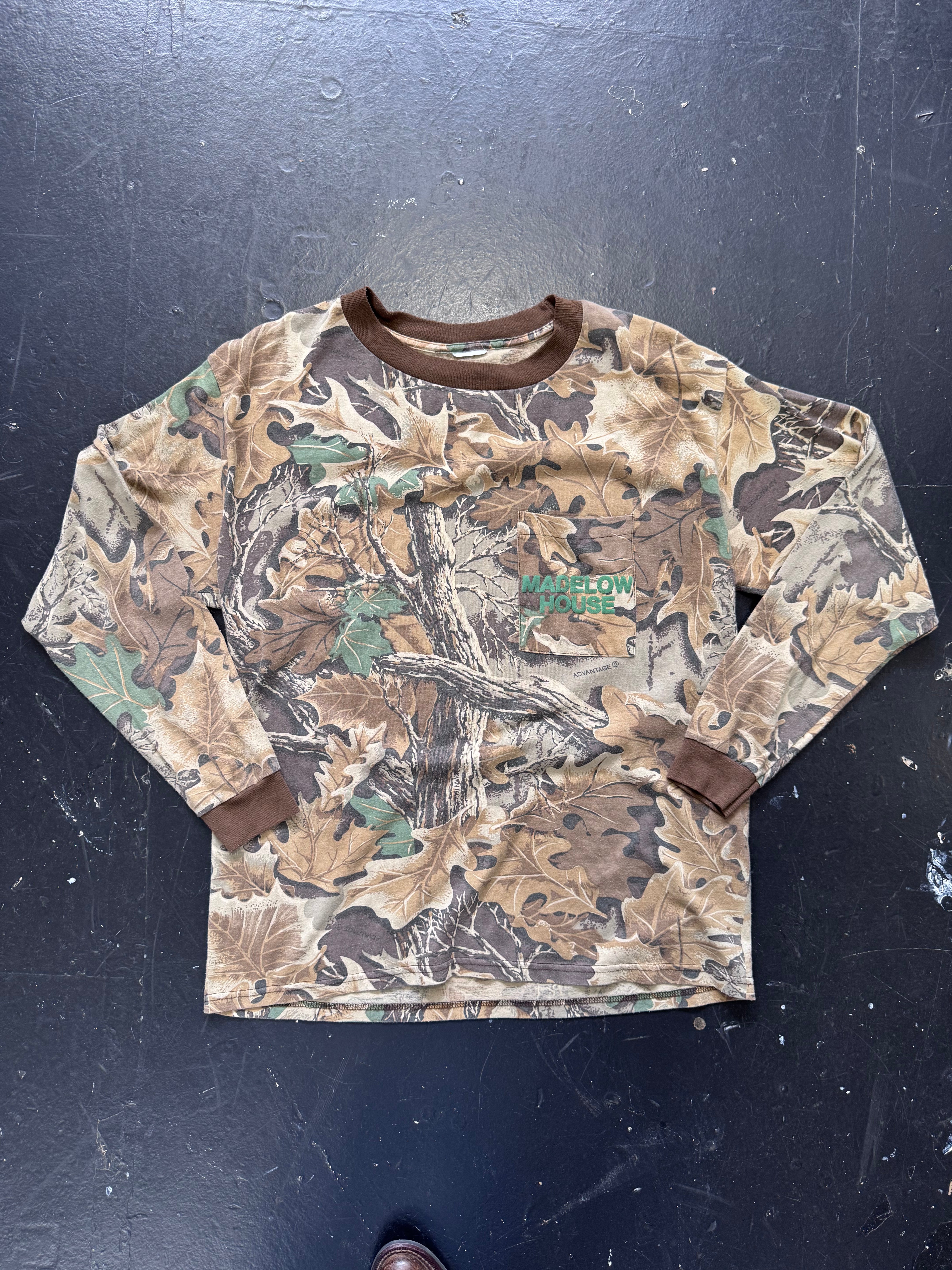 Madelow House Camo Pocket Tee Size Large