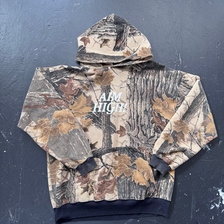 Madelow Vintage Camo Hoodie “Aim High” L/XL